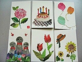 画像：新聞ちぎり絵1