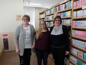 画像：ドイツの図書館司書の方が見学に来られました1