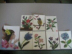 画像:新聞ちぎり絵講座2