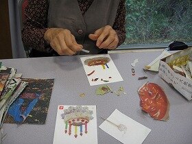 新聞ちぎり絵2の画像