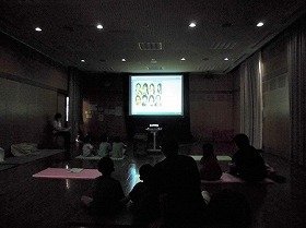 画像：マルチメディアデイジー上映の写真