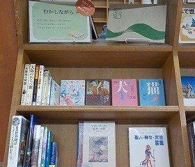 画像：実習生が設置した特設コーナー