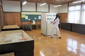 画像：展示室の様子。