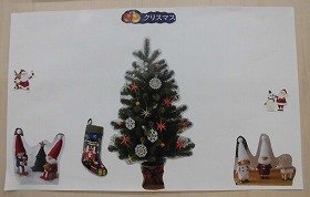 冬がテーマの壁面装飾の画像