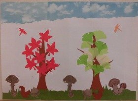 写真：11月の壁面飾り1