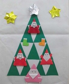 冬がテーマの壁面装飾の画像