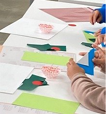 写真1：おりがみの様子