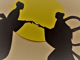 写真織姫と彦星のアップ