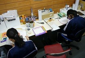 職業体験の様子