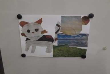 写真できあがった作品・ネコ