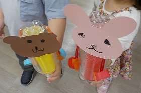 写真2　「ぽんぽこどうぶつ」の完成品