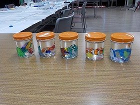 写真3　完成した「水族館」の作品