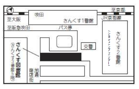 さんくす図書館地図の画像