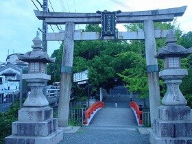 山田伊射奈岐神社の鳥居の画像
