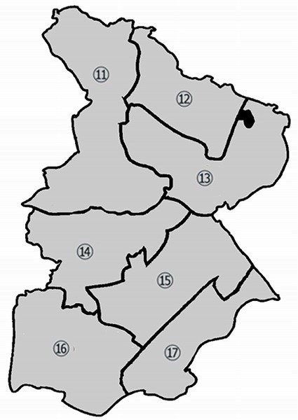 文学散歩マップの画像